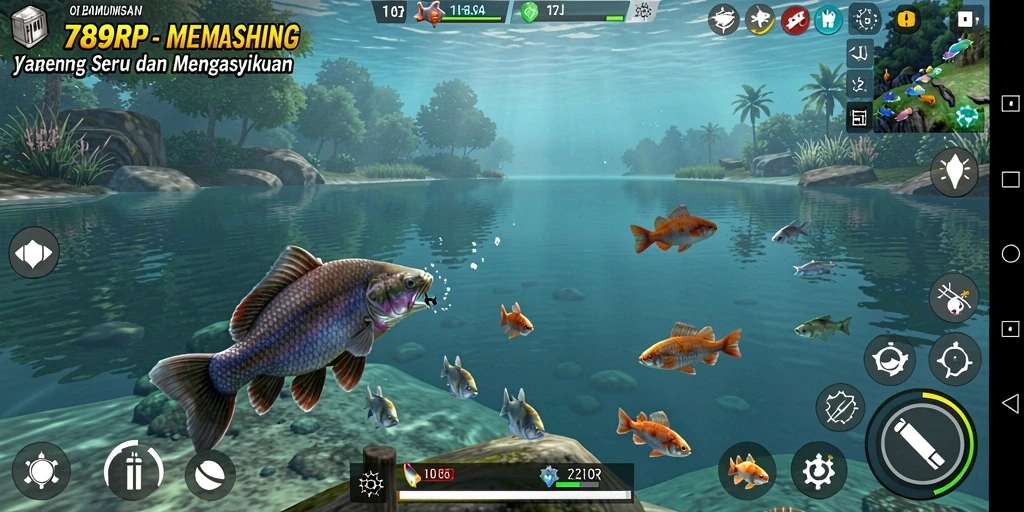 Tangkapan ikan yang menakjubkan dalam gameplay 789RP.