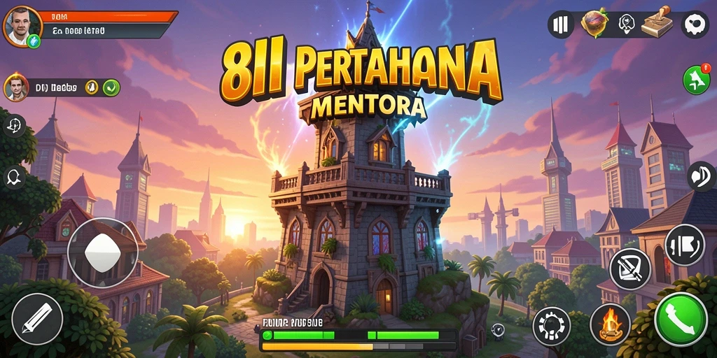 Tampilan gameplay seru di 8II dengan menara pertahanan yang strategis.
