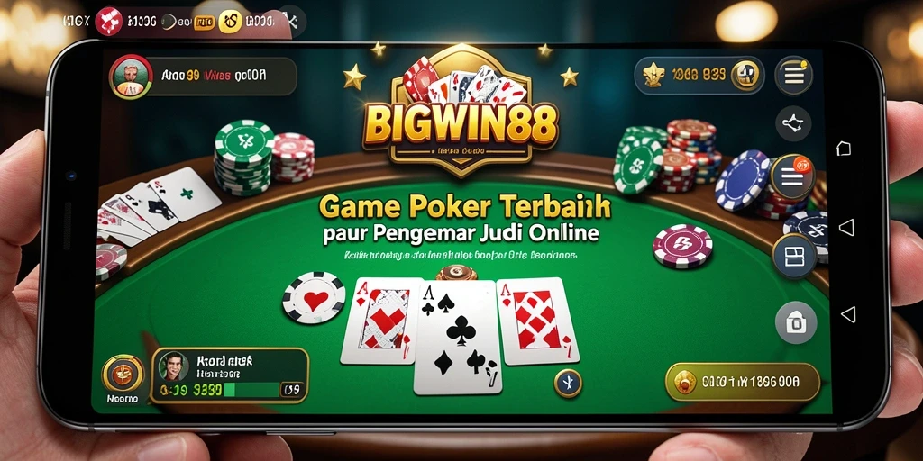 Tampilan menarik dari BIGWIN88 saat gameplay poker berlangsung.