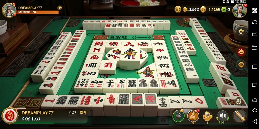 Gameplay Mahjong yang seru dan menantang di DREAMPLAY77.