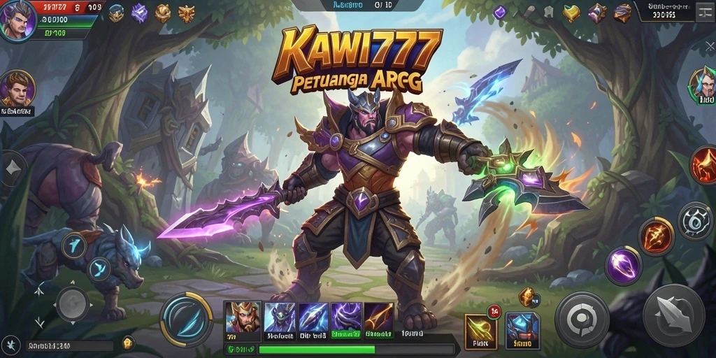 Screenshot gameplay menunjukkan aksi seru dalam dunia ARPG KAWI777.