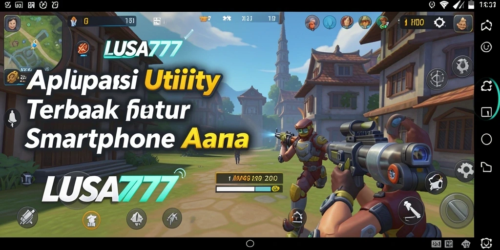 Tampilan antarmuka utama LUSA777 dengan fitur Utility yang beragam.