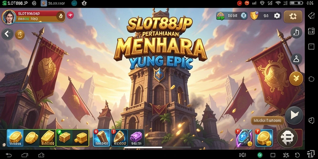 Tampilan gameplay SLOT88JP yang menarik di Tower Defense.