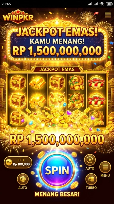 Tampilan antarmuka utama winpkr yang sederhana dan mudah dinavigasi.